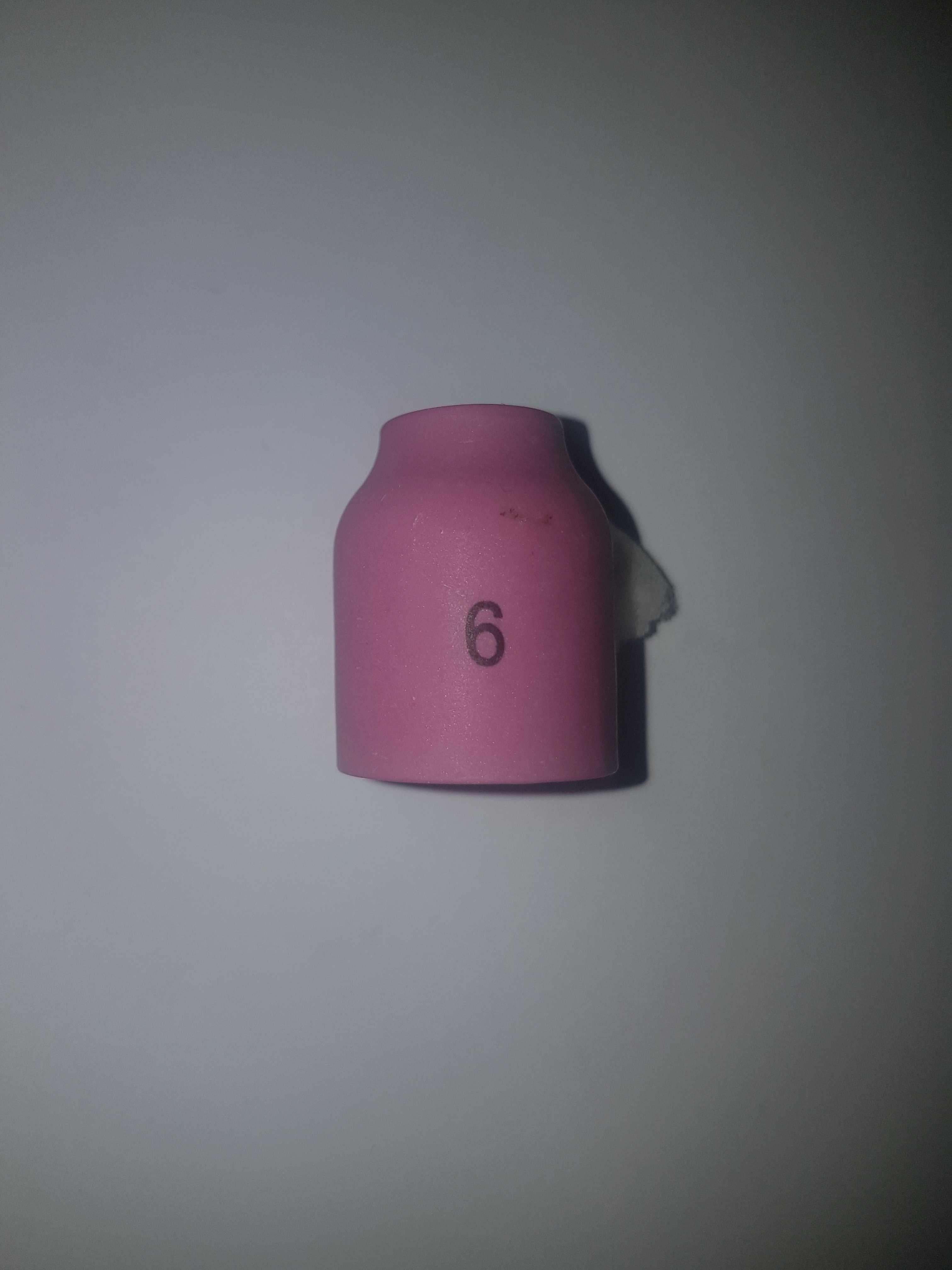 WIG-Gasdüse keramik, Gr. 6, 25,5 mm lang,